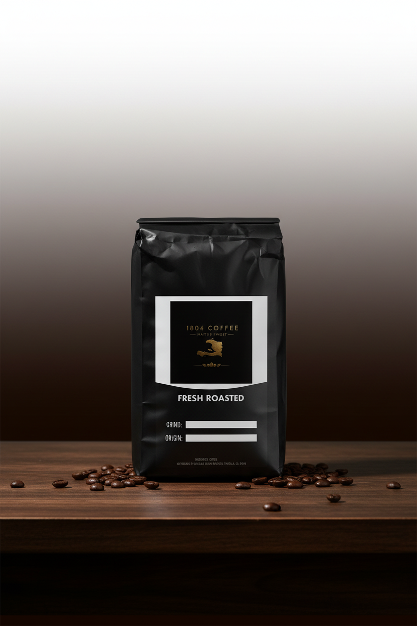 1804 Coffee – Single Bag Studio Shot