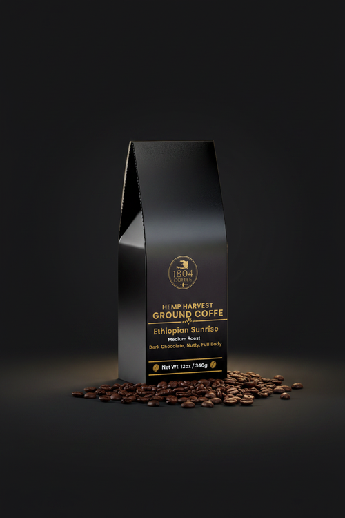 1804 Coffee Hemp Harvest - Front cinematic shot